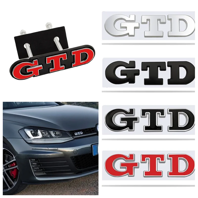 Golf Equipment Used - 3d metal gtd logotipo traseiro do