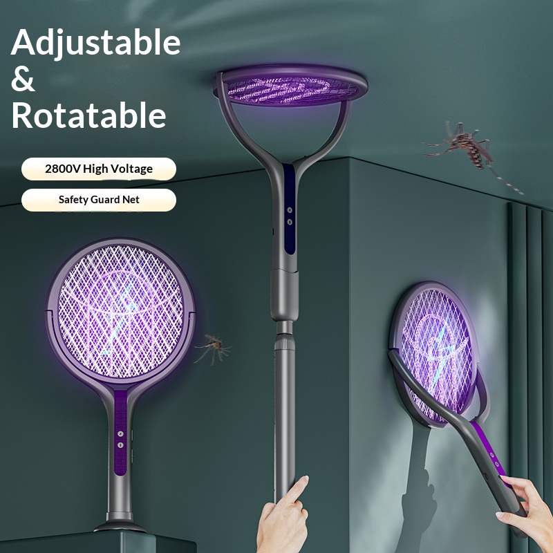 Cabeça rotativa bug zapper raq - Head Racket Boom avaliação e preço