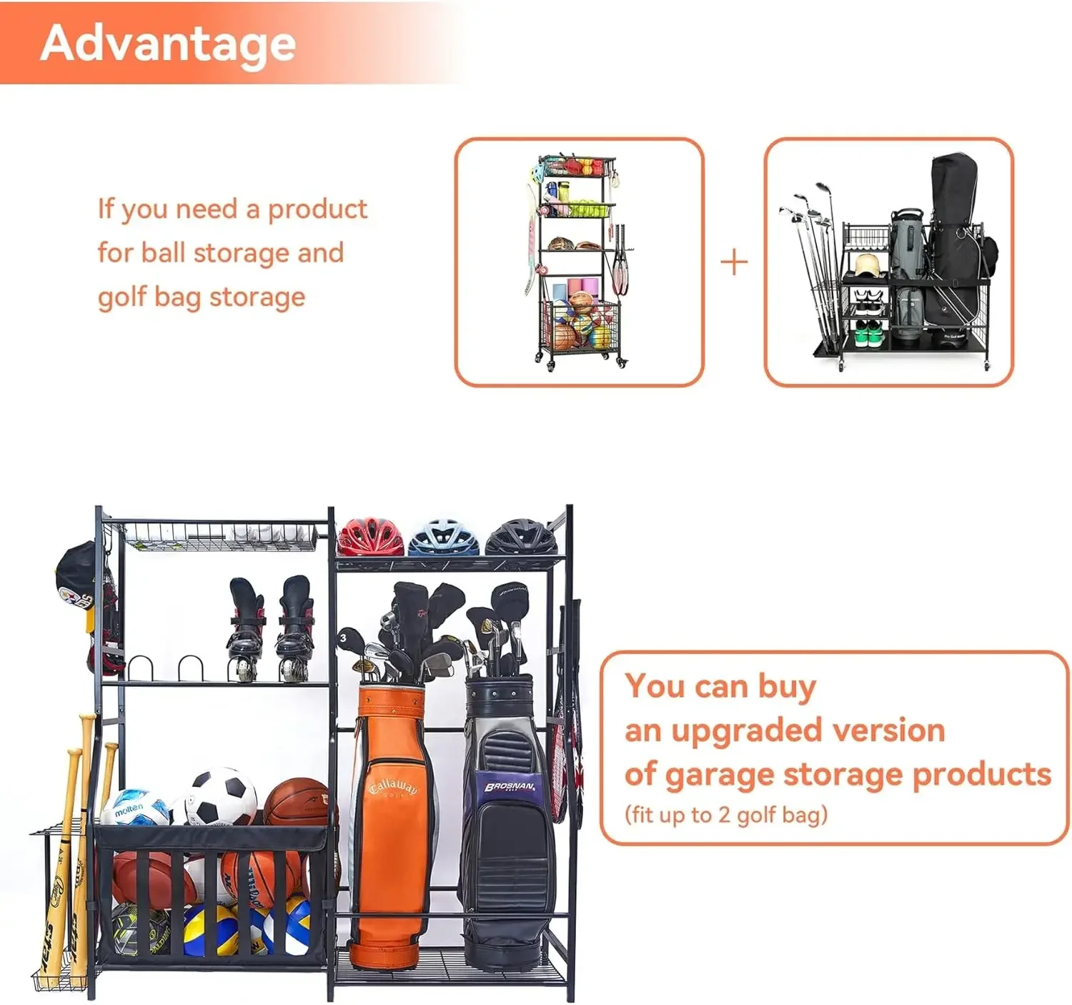 Organizador de Equipamentos Es - Golf Equipment Garage Storage avaliação e preço