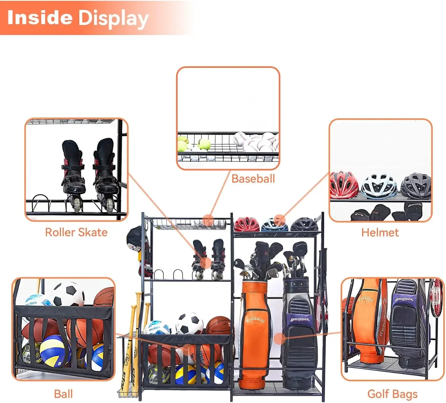 Organizador de Equipamentos Es - Golf Equipment Garage Storage avaliação e preço